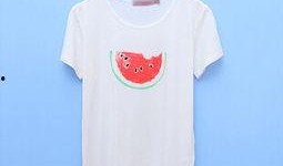 吃瓜短袖,吃瓜短袖带你清凉一夏